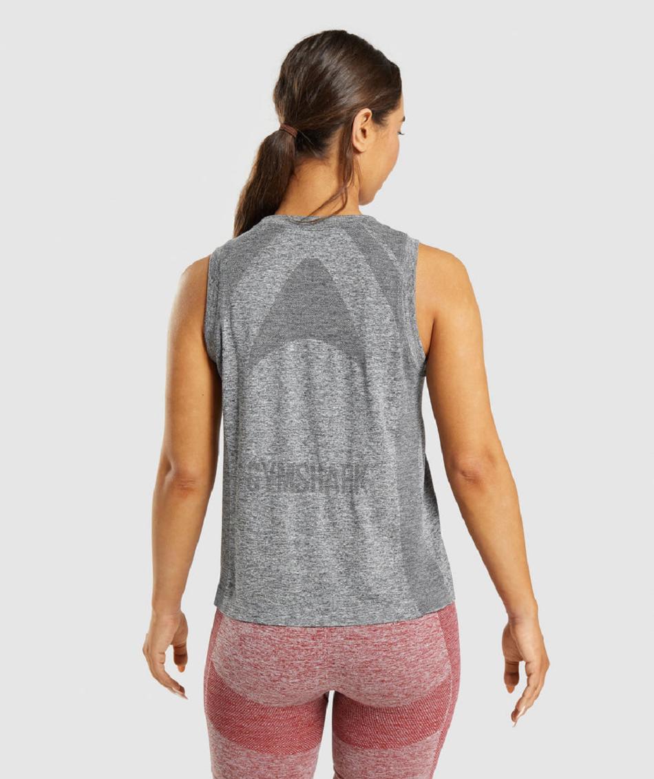 Camiseta Tirantes Gymshark Flex Loose Top Mujer Gris | CO 2375BEX